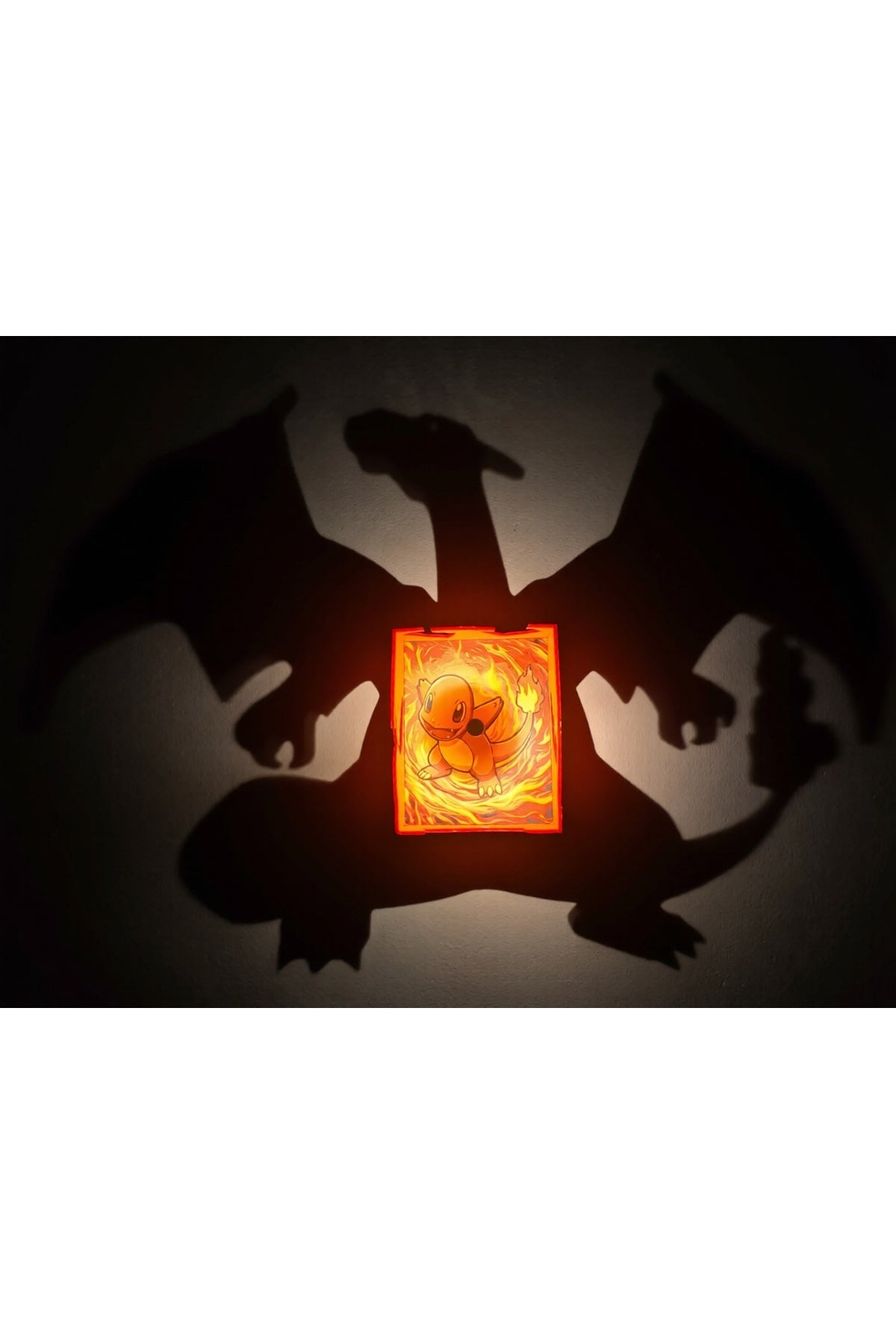 Pokemon Charizard Gölge Lambası - Gece Lambası - Anime