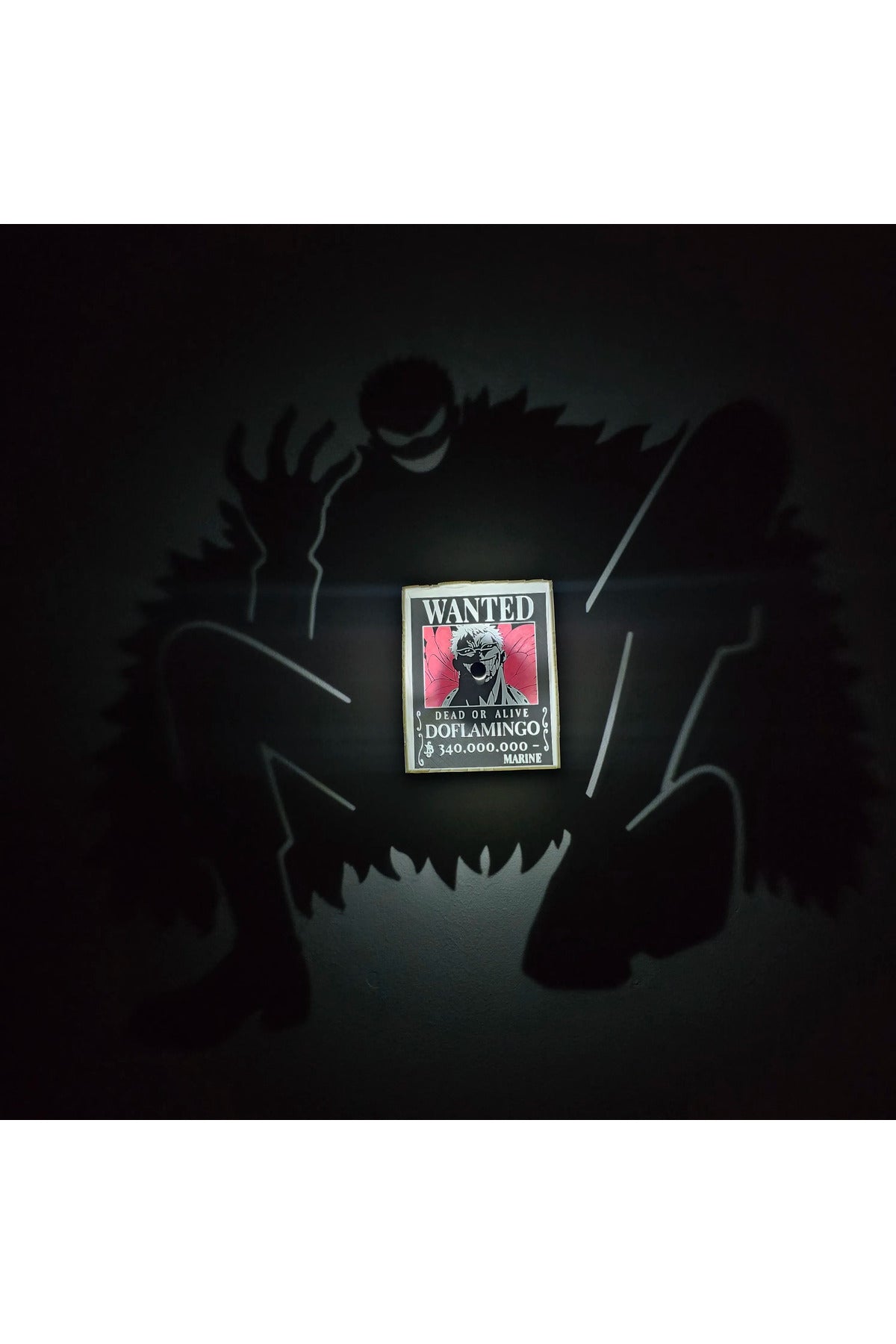 Donquixote Doflamingo Gölge Lambası - One Piece Gece Lambası - Anime